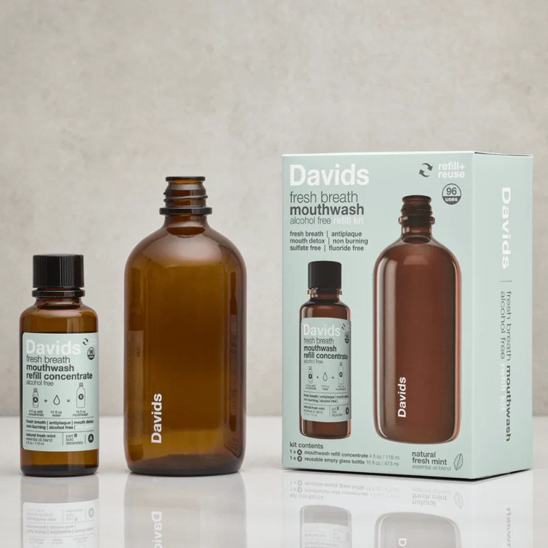 Davids Hydroxi™ mouthwash kit / natural fresh mint  w/ nano hydroxyapatite - Image 4