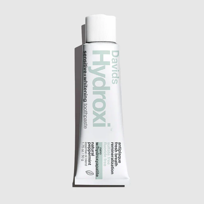 Davids Hydroxi Travel size premium toothpaste | sensitive + whitening | nano-hydroxyapatite | peppermint - Image 3