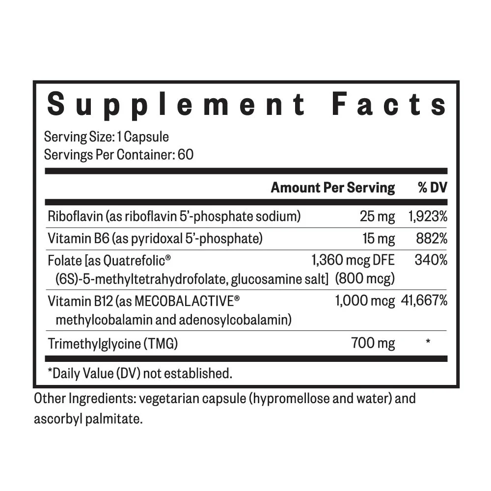 Homocysteine Nutrients 60 Capsules - Image 5