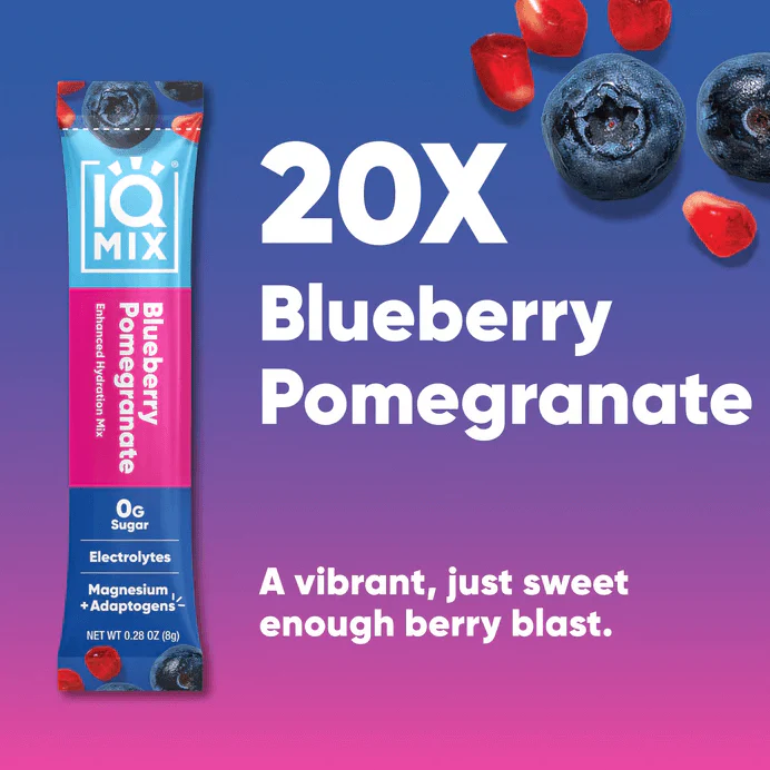 IQMIX Blueberry Pomegranate | 20 Electrolyte Hydration Sachets - Image 7