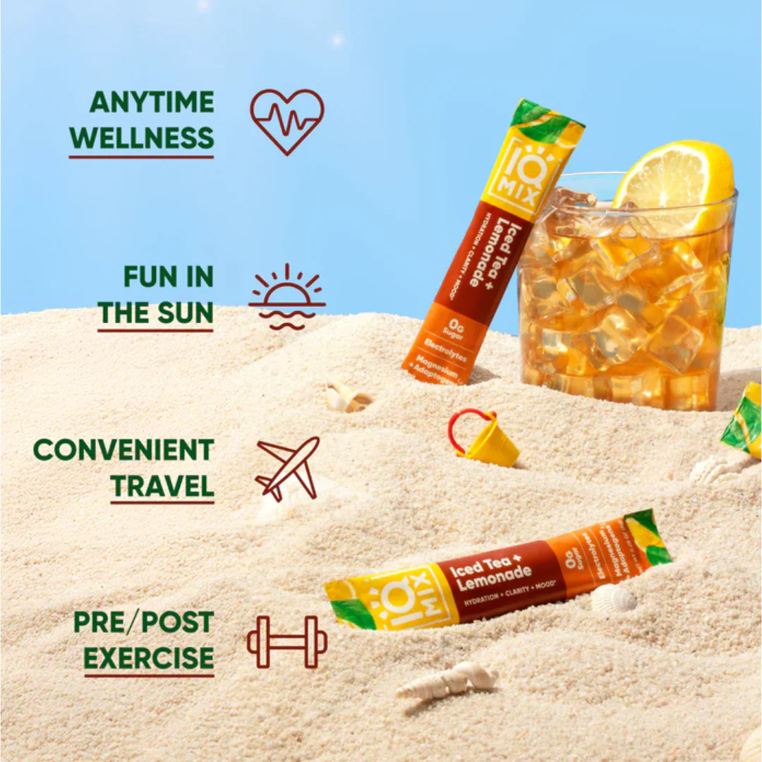 IQMIX Iced Tea & Lemonade | 20 Electrolyte Hydration Sachets - Image 6