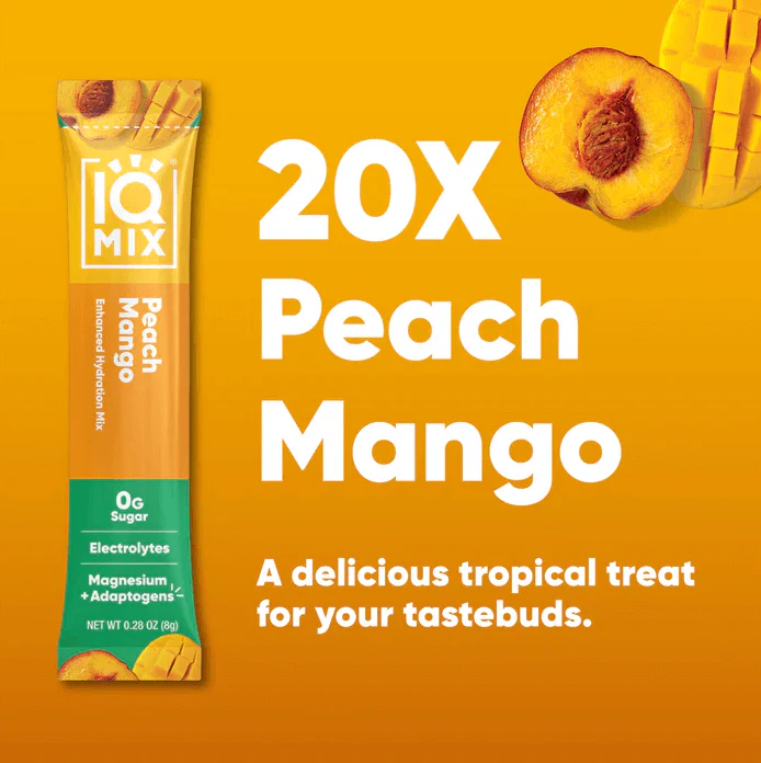 IQMIX Peach Mango | 20 x Electrolyte Hydration Sachets - Image 7