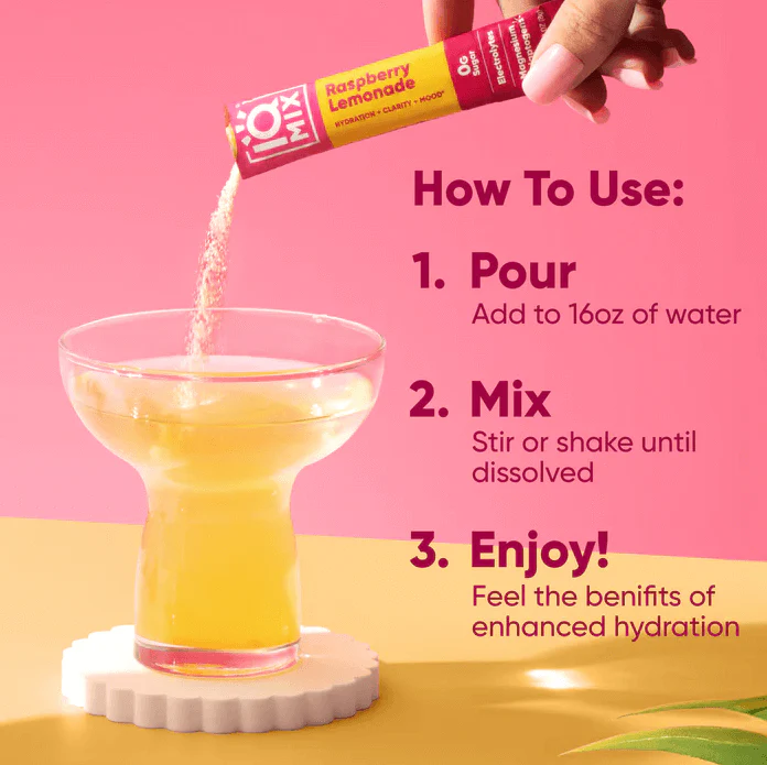 IQMIX Raspberry Lemonade | 20 Electrolyte Hydration Sachets - Image 7