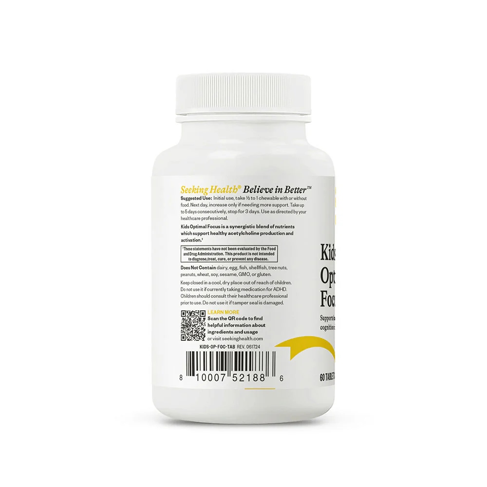 Kids Optimal Focus | 60 Tablets - Image 3