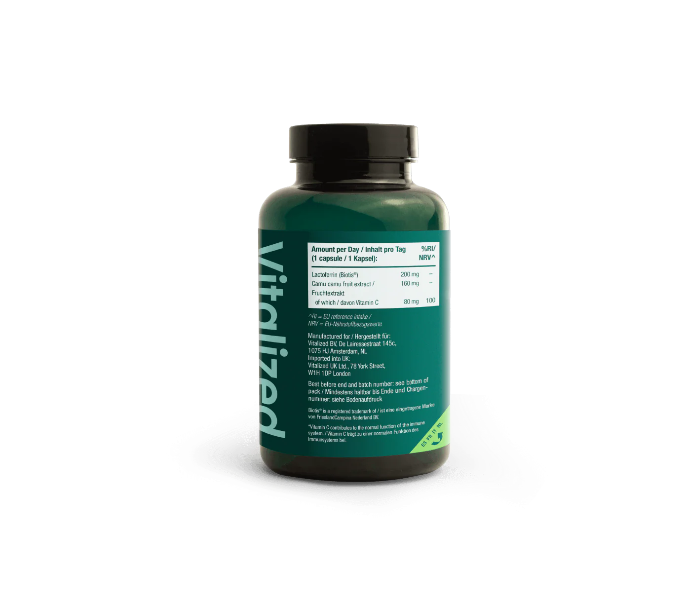 Lactoferrin + 200 mg | 60 Capsules - Image 3
