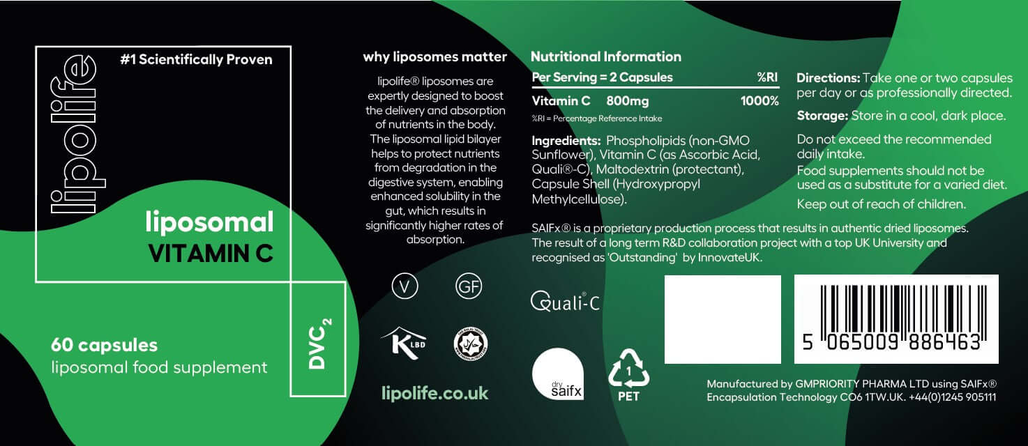 Liposomal Vitamin C | 60 Capsules - Image 2