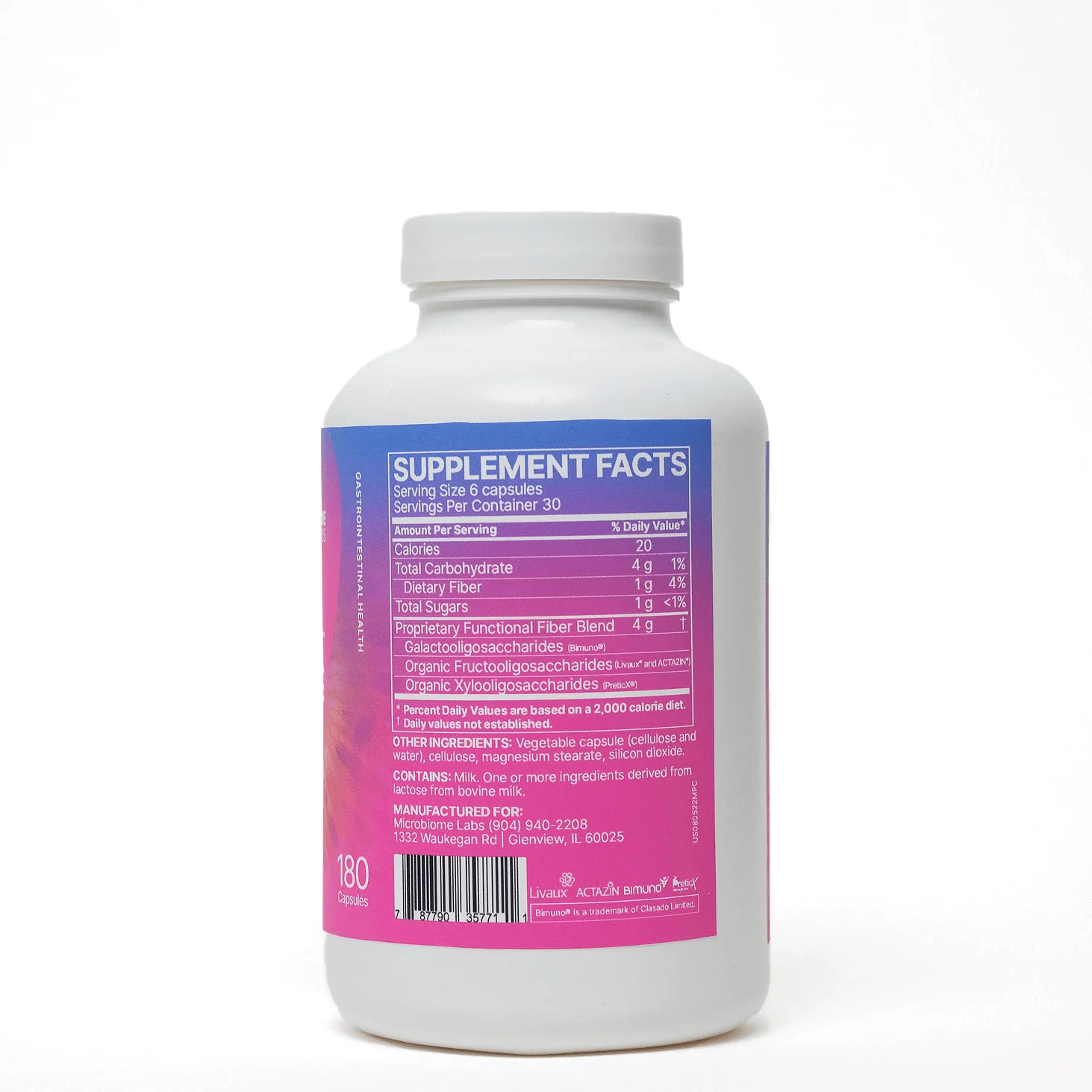 Mega Pre | Precision Prebiotic | 180 Capsules - Image 2