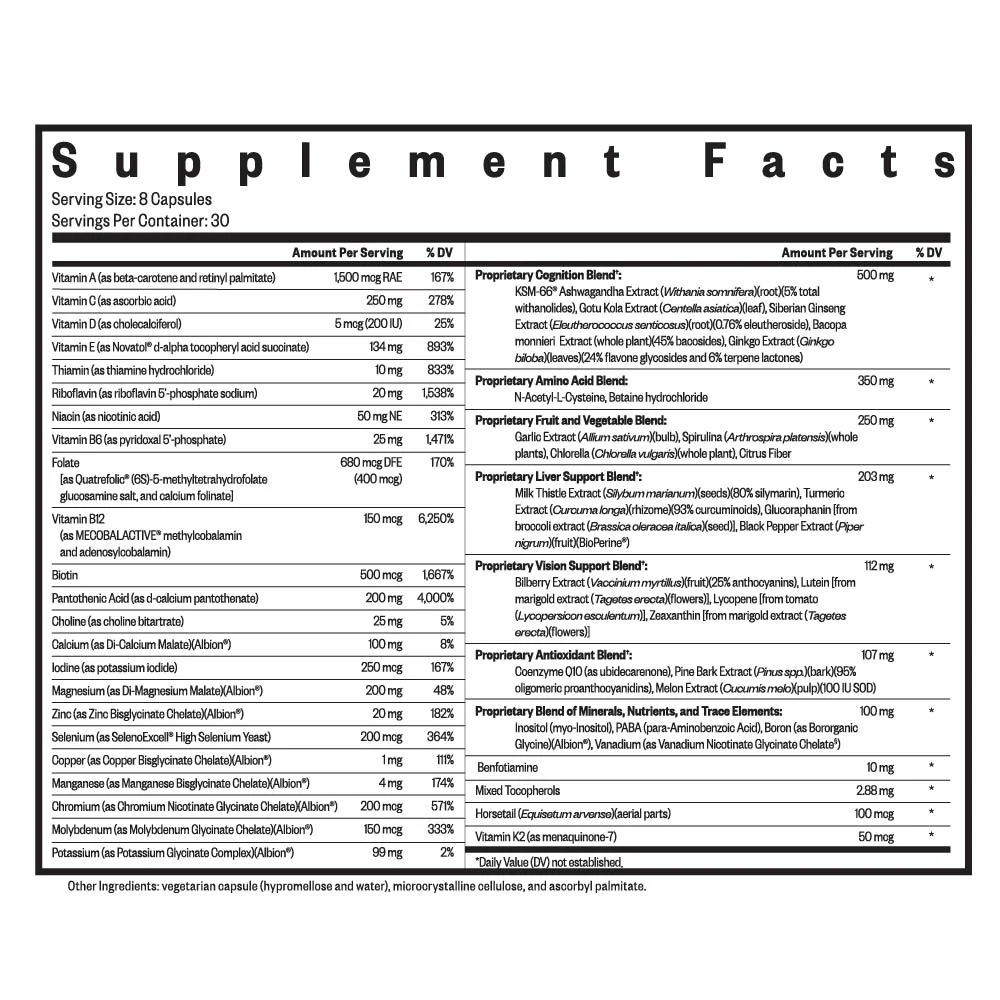 Optimal Multivitamin | 240 Capsules | Seeking Health - Image 7