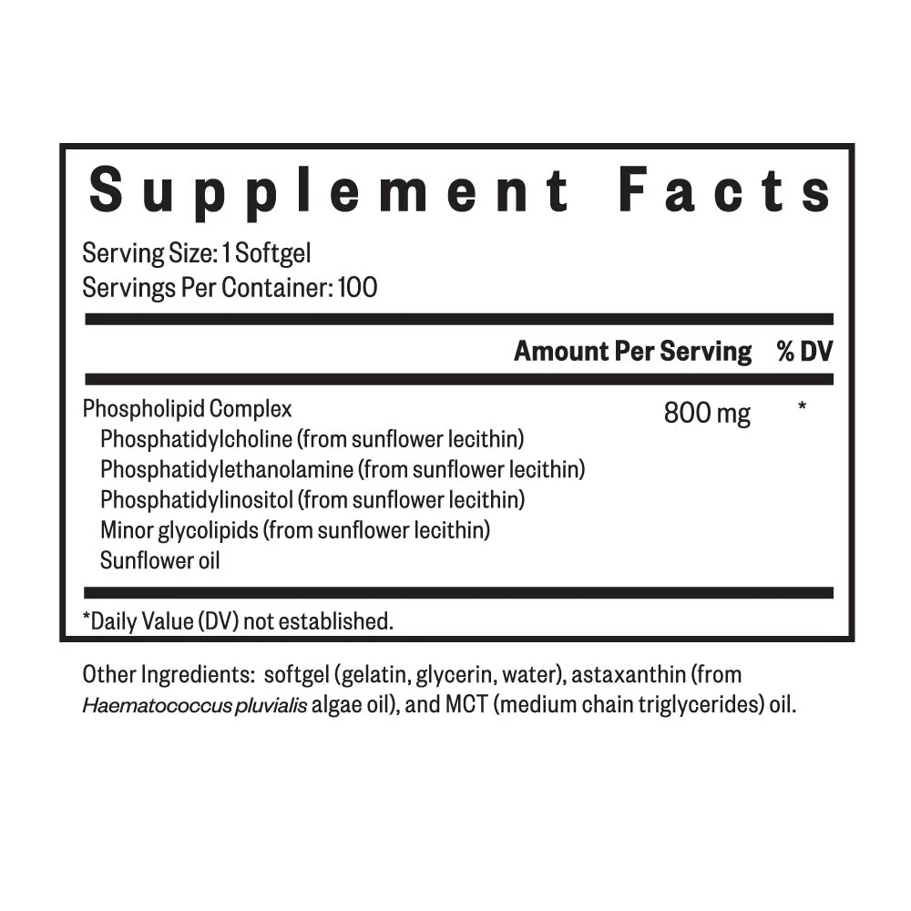 Optimal PC | Phospholipid Complex - 100 Softgels |Seeking Health - Image 2