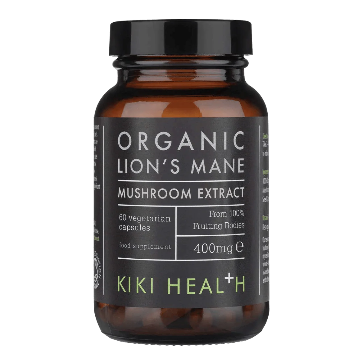 Organic Lion's Mane Extract | 60 Veg Caps | 400mg - Image 3