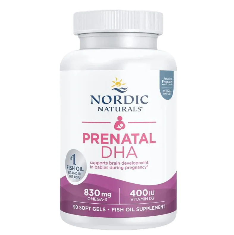 Prenatal DHA 830mg Omega-3 + 400iu D3 Unflavored Softgels 90 - Image 5