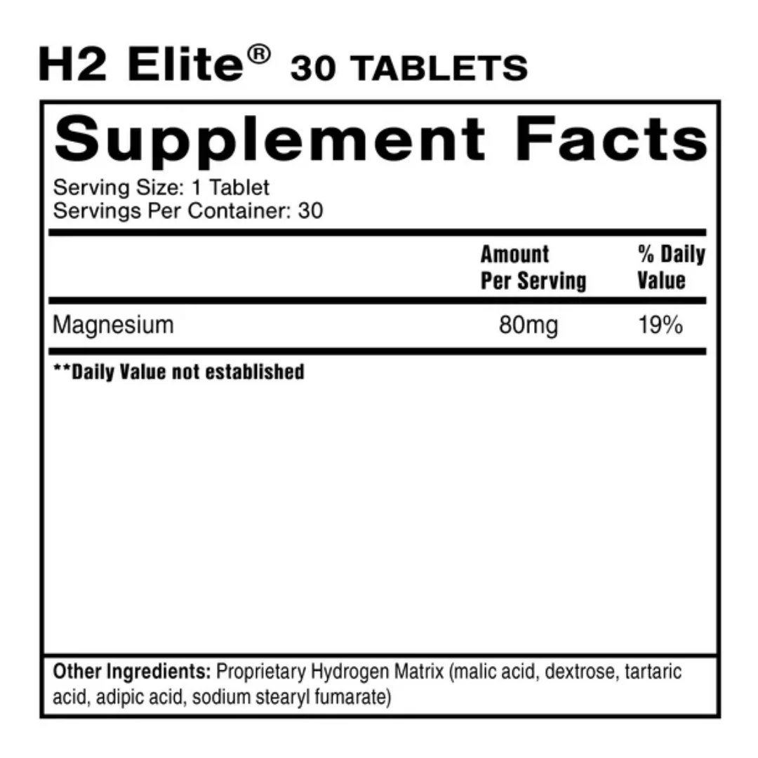 H2 Elite - 30 tablets - Image 2