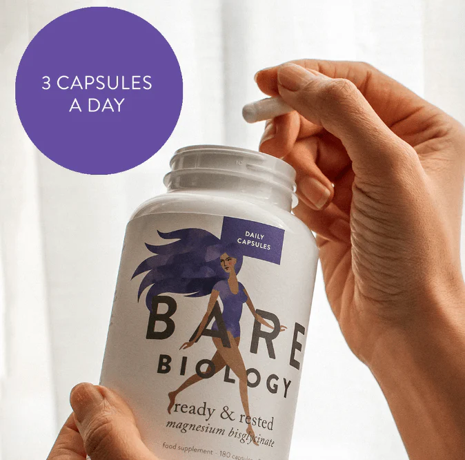 Ready & Rested | Magnesium Glycinate | 180 Capsules - Image 3