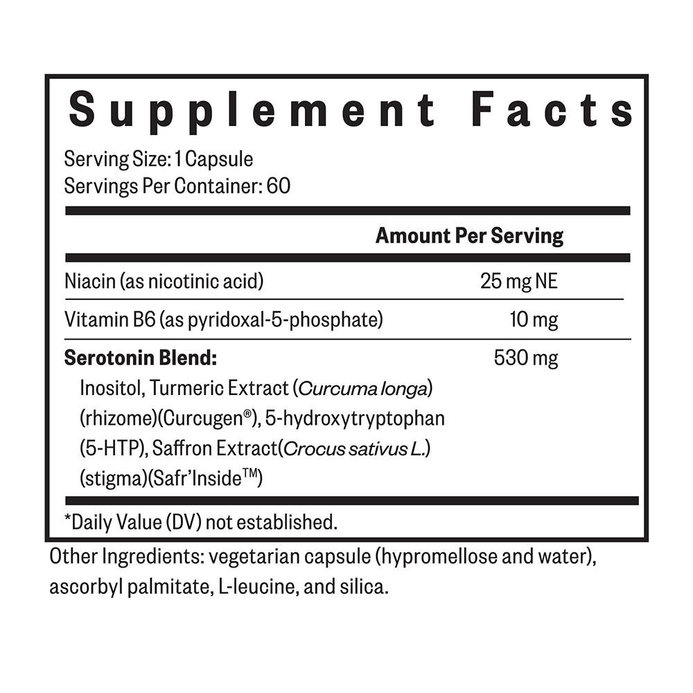 Serotonin Nutrients 60 capsules - Image 2