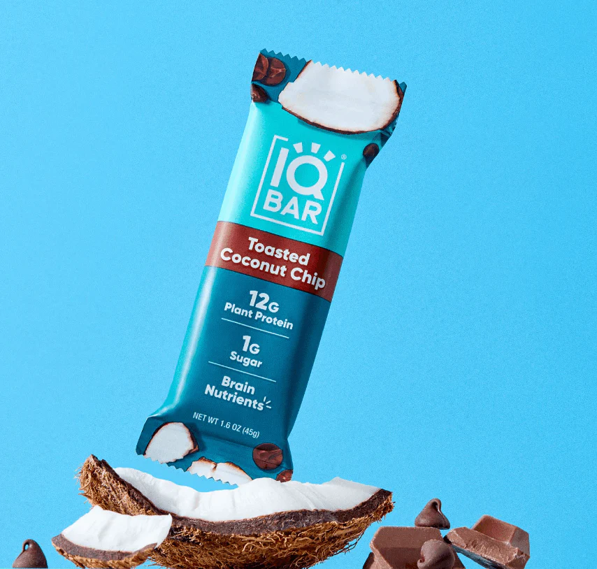 Toasted Coconut Chip | Single Plant Protein Bar | IQBAR - Image 5