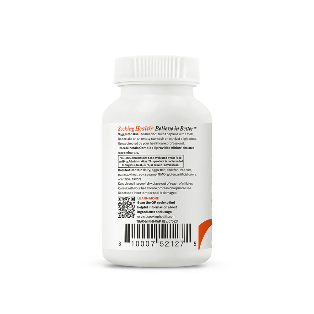 Trace Minerals Complex II - 30 Capsules - Iron & Copper Free - Image 7